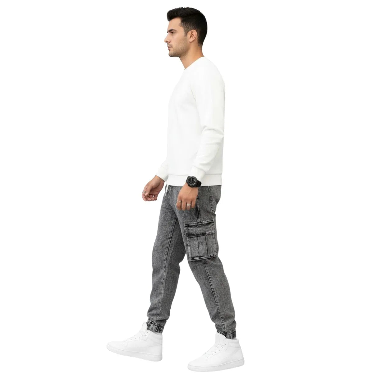 Cargo Urban Premium – Coupe Moderne Gris foncé