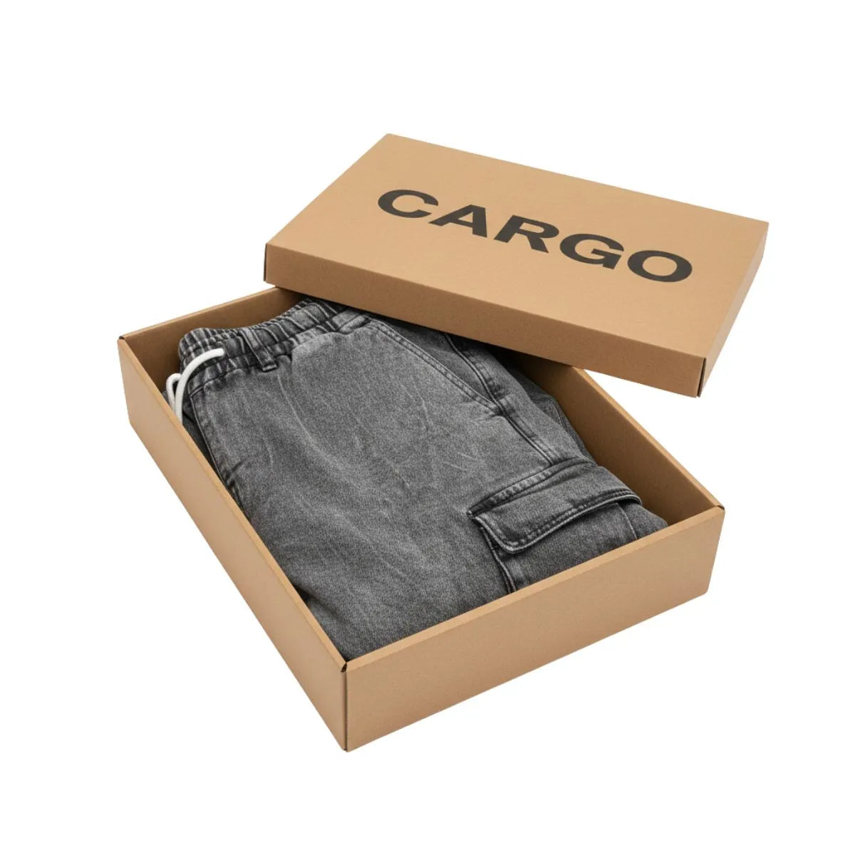 Cargo Urban Premium – Coupe Moderne Gris clair